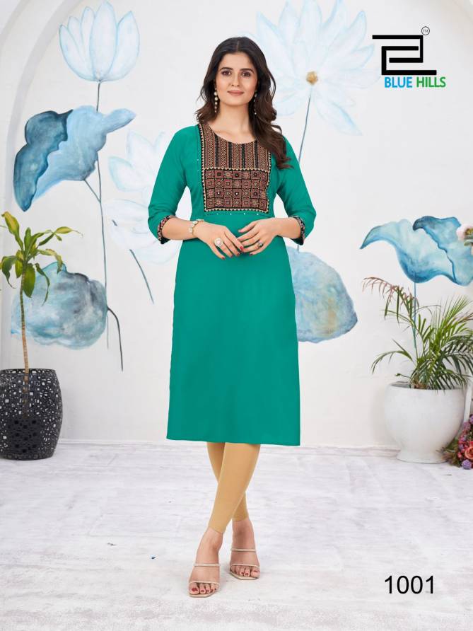 Cadbury By Blue Hills Block Print Rayon Kurtis Wholesale Price In Surat